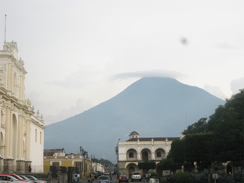 Volcano of Fire near Antigua, Guatemala.